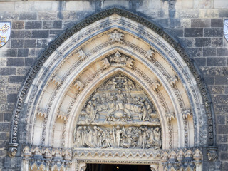 Obraz premium Architecture detail Basilica of St. Peter and St. Paul, Prague, Czech Republic