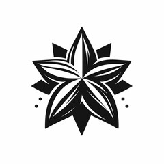 Carambola. Cartoon Minimal Logo Clipart Silhouette Vector Line Art Illustration. Star fruit a tropical treat savor the flavor enjoy this healthy edible.