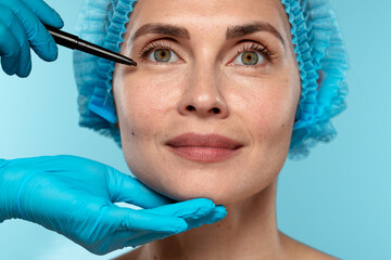 Professional Cosmetic Surgery Preparation Process Highlighted