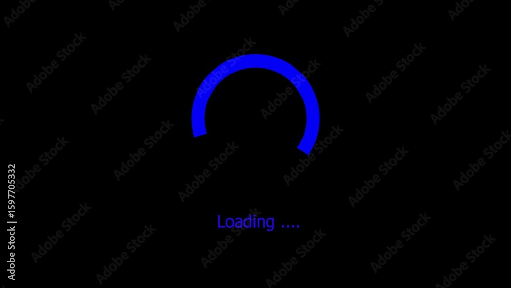Fototapete abstract glowing blue arc shape against a dark background with subtle light effects and a hint of te