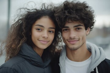Happy LGBTQ+ couple sharing a quiet moment downtown.