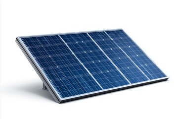 Photorealistic Miniature Solar Panel Tilted Sunward
