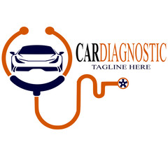 Car diagnostic logo template this design use Vector Image