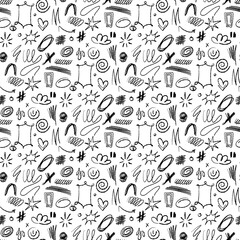 Pattern various grunge scribbles. Abstract drawings made with a dry brush. Hand-drawn sketch of arrow designs for business plans and education. Doodle packaging objects, shaded, hand-drawn on a white