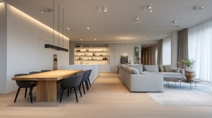 Fototapeta premium The interior of a modern living room in a modern style, designed for advertising and home decoration