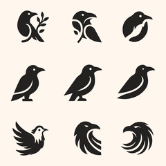 Minimal Bird Vector Illustration
