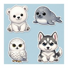 Fototapeta premium set of animals