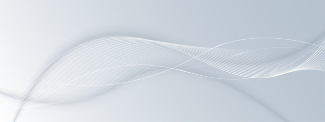 Modern abstract background with wavy lines. Stunning digital futuristic technology concept. Vector illustration.