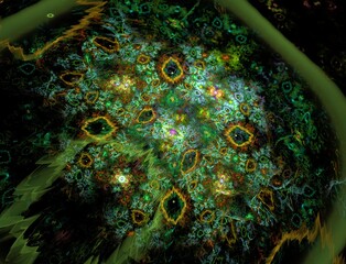 Imaginatory fractal abstract background Image