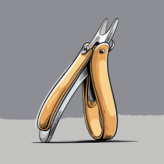 nail clipper vector image for graphic design