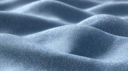 A close-up view of soft, flowing fabric with light reflections, creating a serene and elegant texture ideal for fashion and design.