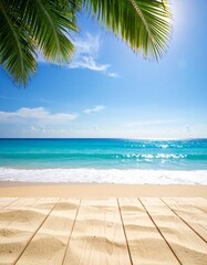 Fototapeta premium summer vacation concept, clear blue water ocean, tropical island, fancy luxury resort