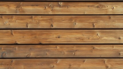 Obraz premium Close-up of warm-toned wooden planks, showing texture and natural wood grain detail