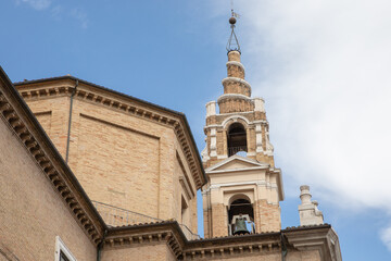 Fototapeta premium Photo with a beautiful panorama of the city of Ancona in southern Italy.