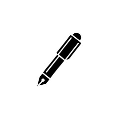 pen vector icon write symbol isolated on white