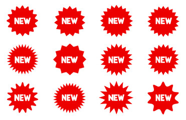 New tag stickers, shopping labels icon, vector illustration