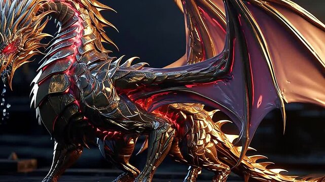 Galaxy Version of dragon goblin world,ai generative