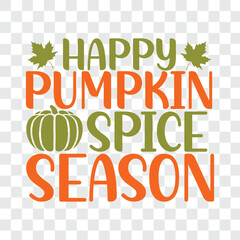 Naklejka premium happy pumpkin spice season svg design