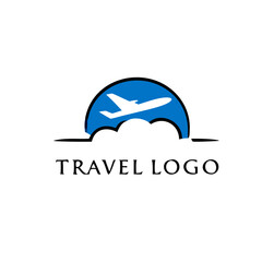 Travel Logo. Airplane design, airplane tickets, travel agencies