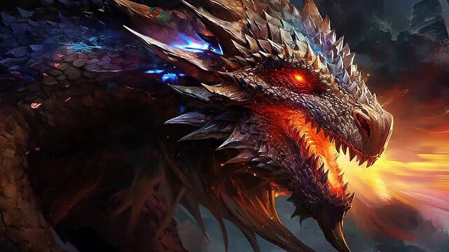 Galaxy Version of dragon goblin world,ai generative