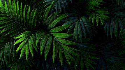 abstract green leaf texture, nature background, tropical leaf