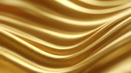 Elegant golden waves create a sense of luxury and sophistication, perfect for backgrounds or design projects.