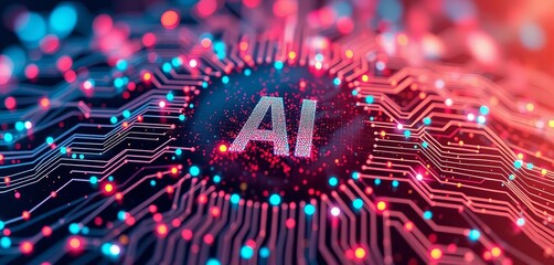 AI icon merging diverse data streams into a unified whole,  synergy,  database