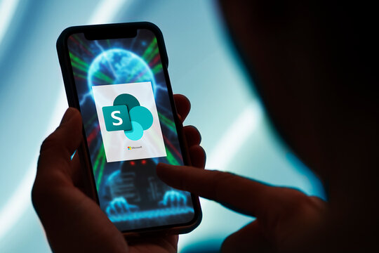 Guilherand-Granges, France - July 21, 2025. Microsoft SharePoint faces global cyber attacks exploiting a critical zero-day vulnerability in on-premises servers, affecting businesses and agencies.