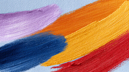 Vibrant brush strokes in multiple colors create a dynamic abstract background, perfect for artistic and creative projects.