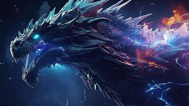 Galaxy Version of dragon goblin world,ai generative