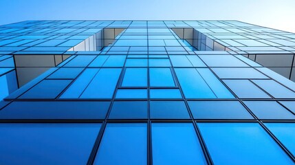 modern office building with blue sky