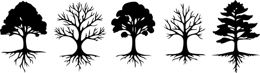 Obraz premium Tree of Life Silhouette Bundle 