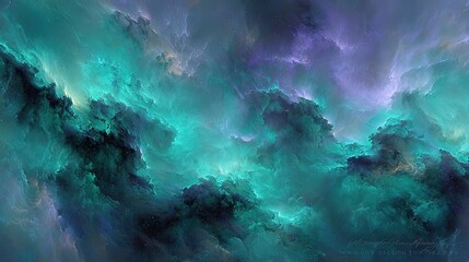 Colorful Nebula Space Landscape