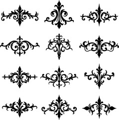 Vintage Ornamental Flourish Vector Set