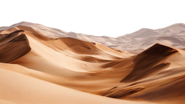 A dramatic red sandstone landscape of the Wadi Rum desert in Jordan under an transparent sky