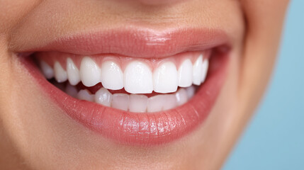 Obraz premium Happy Female Smile with Healthy Teeth