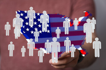 Visual representation of population density across the United States.