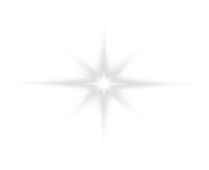 Futuristic  Star  Burst  png  Light with Glowing Flare
