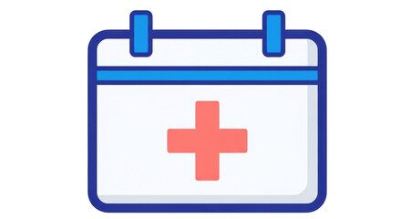 Obraz premium Isolated Medical Calendar