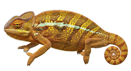 Isolated panther chameleon