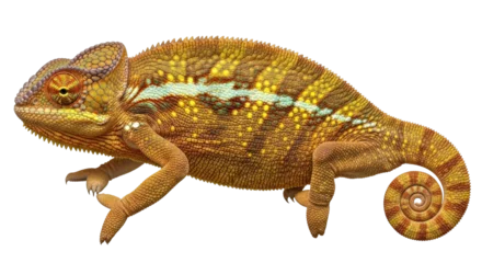 Gordijnen Kameleon Isolated panther chameleon  © Agata