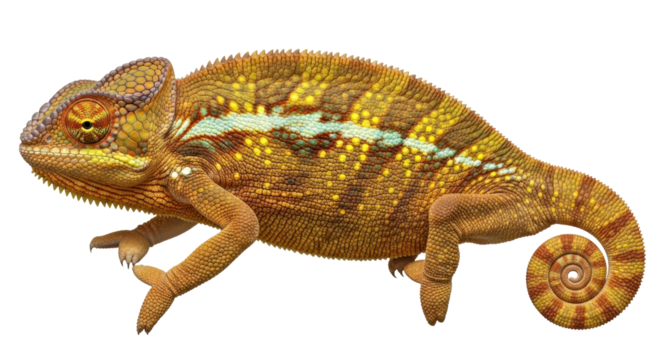 Isolated panther chameleon