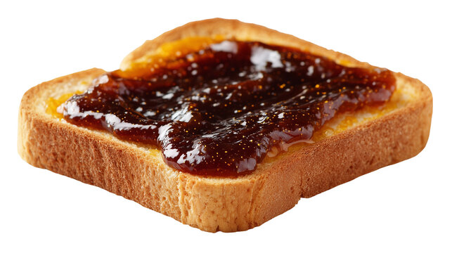 Vegemite on toast isolated on white background