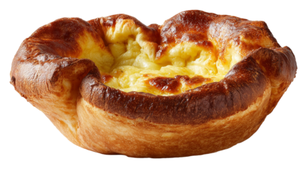 Yorkshire pudding isolated on transparent background