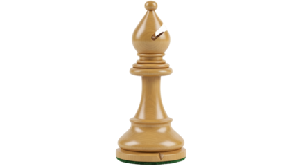 Isolated Chess Bishop Piece