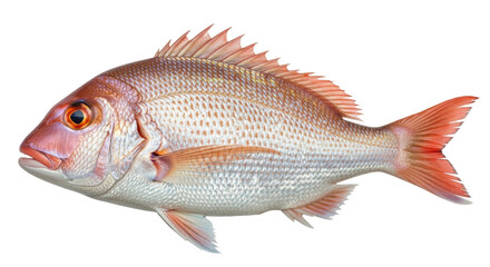Isolated Red Snapper Fish