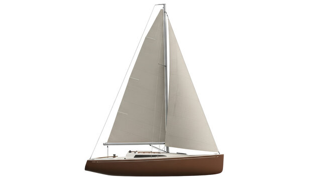 Isolated Sailboat