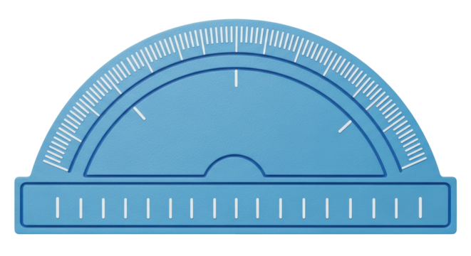 Isolated Protractor