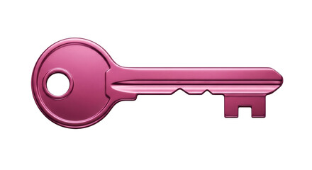 Isolated Pink Key