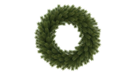 Isolated Christmas Wreath